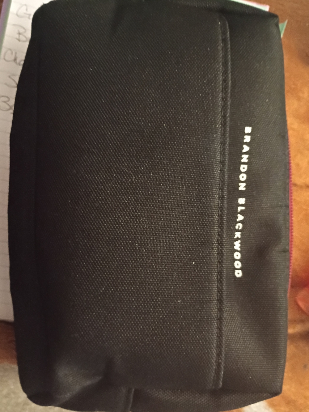 2025 Limited Addition Brandon Blackwood Black Zipper Pouch